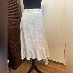 AMAZHIYU 100% linen skirt